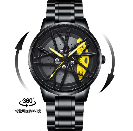 Car Wheel Hub Rim Watch