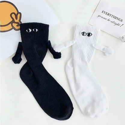 Magnetic Holding Hands Couple Socks